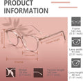 FONHCOO Blue Light Blocking Glasses Women Men Computer Eyeglasses,TR90 Fashion Round Transparent Anti Blue Light Glasses with Anti Eyestrain & UV
