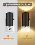Night Lights Plug into Wall, LED Plug in Night Light, Dusk to Dawn Light Sensor, 0-100LM Adjustable Brightness Wall Light, Soft White 3000K,