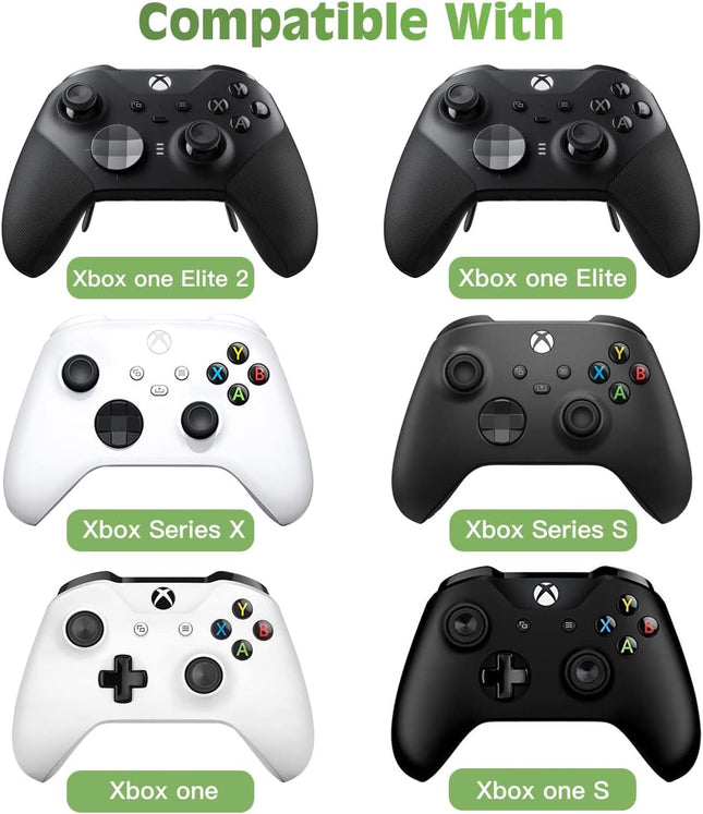 Timovo Green Backlight Keyboard for Xbox One, Xbox Series X/S,Wireless Chatpad Message Keypad with Headset & Audio Jack,