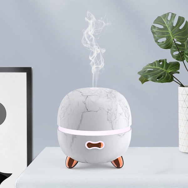 Essential Oil Diffuser, 120Ml Small Aromatherapy Diffuser, Ultrasonic Diffusers for Essential Oil, Cool Mist Humidifier with 7 Color LED and Auto