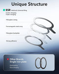 ESR for Magsafe Sticker 360, Magsafe Ring Magnet, 2 Pack Magnetic Ring, Universal Magnetic Wireless Charger Conversion Kit for Iphone