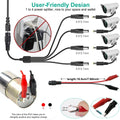 Universal Power Supply 3V~24V 3A 72W Adjustable Variable 3V 5V 9V 12V 18V 20V 24V AC/DC Adapter Charger, 100V-240V AC to DC Converter with 14