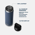YETI Rambler 26 Oz Bottle, Vacuum Insulated, Leakproof, Stainless Steel with Chug Cap