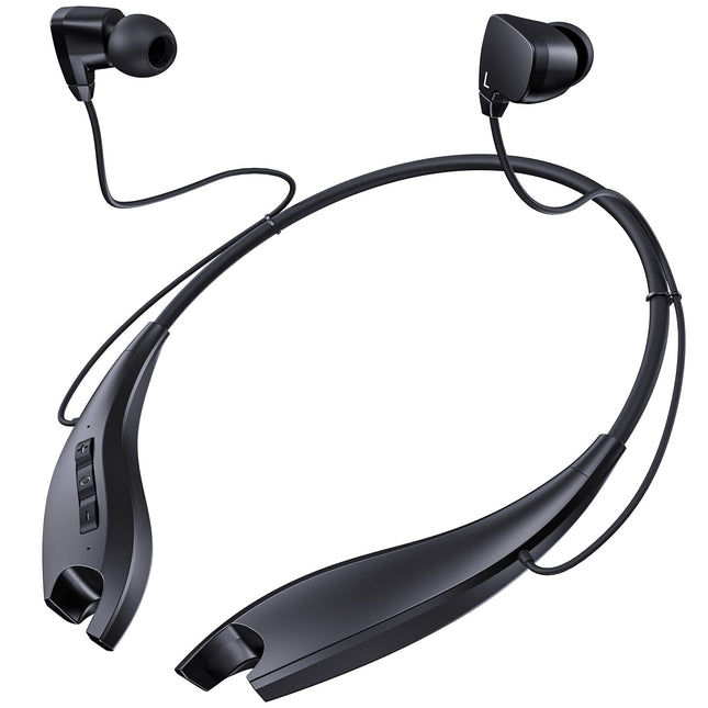 Neckband Bluetooth Headphones, around the Neck Headphones 24H+ Playtime, Bluetooth Headsets with Call Vibration, Shark J