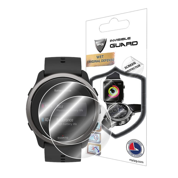 IPG for SUUNTO 5 Peak GPS Watch Screen Protector (2 Units) Invisible Ultra HD Clear Film anti Scratch Guard-Smooth/Self-Healing/Bubble -Free for 5