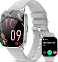 Smart Watches for Men Women(Call Receive/Dial),2.01” Touch Screen Fitness Tracker with Blood Pressure/Heart Rate/Sleep Monitor, 120+Sports Modes,