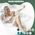 Amazerbst loofah,Shower loofah loofah Sponge,Bath Sponge Body Scrubber for Women and Men (Green Purple Blue Black Black Black)