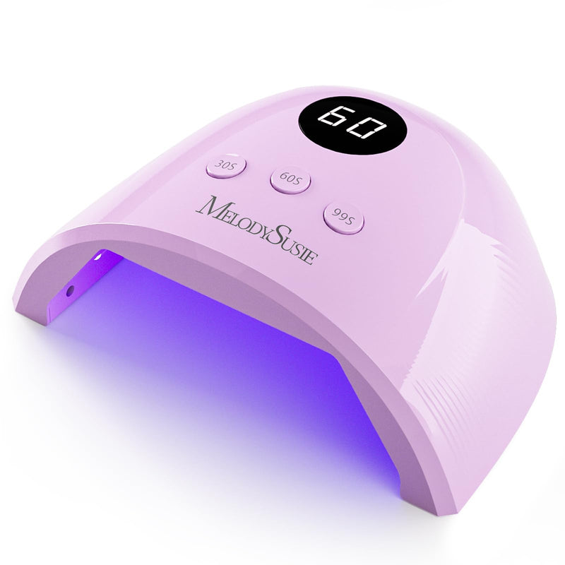 MelodySusie Compact Advanced UV LED Nail Lamp, P-Plus30F Nail Dryer with 3 Timers & Smart Sensor Cures All Gels, Especially Rhinestone Glue, Solid
