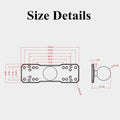 BRCOVAN 1'' Ball Fish Finder Mount, Aluminum Alloy Universal Marine Electronic Plate, Fit for RAM Mounts B Size 1 Inch Ball Double Socket Arm, Fit