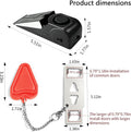 Portable Door Lock & Door Stop Alarm Set, Dual Protection Home Security Door Kit, Travel Hotel Lock Devices Pocket Self Defensey Tools for