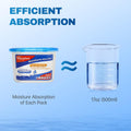 Vacplus Moisture Absorbers 6 Pack, 10.5 Oz Portable Humidity Absorber Boxes for Your Bathroom, Closet & Car, Dehumidifier with Fragrance Free,