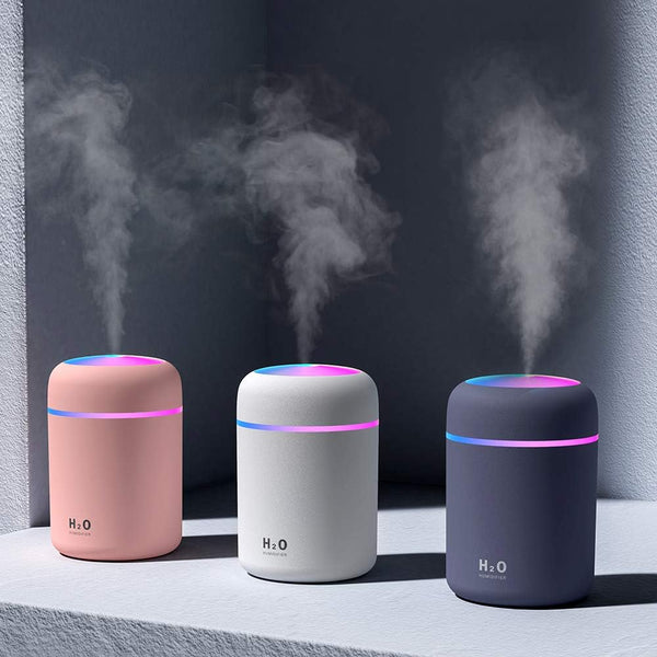 Colorful Cool Mini Humidifier, Essential Oil Diffuser, Aroma Essential USB Personal Desktop Humidifier for Car, Office Room, Bedroom Etc,2