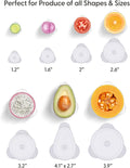 W&P Reusable Produce Savers, Set of 7, Covers Fruits & Vegetables to Keep Fresh, Dishwasher Safe, Avocado & Onion Saver