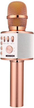 BONAOK Wireless Bluetooth Karaoke Microphone,3-in-1 Portable Handheld Karaoke Mic Speaker Machine Home Party Birthday for All Smartphones PC(Q37