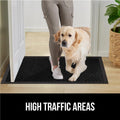 GORILLA GRIP 100% Waterproof All-Season Weathermax Doormat, Durable Natural Rubber, Stain and Fade Resistant, Low Profile, Indoor Outdoor Door