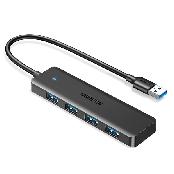 UGREEN USB 3.0 Hub, 4 Ports USB a Splitter Ultra-Slim USB Expander for Mouse, Keyboard, Flash Drive, U Disk, Printer Compatible with Laptop,