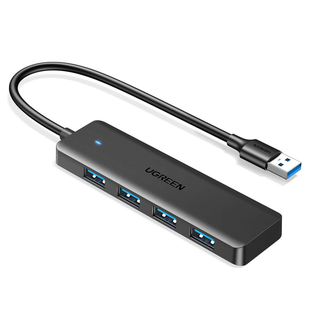 UGREEN USB 3.0 Hub, 4 Ports USB a Splitter Ultra-Slim USB Expander for Mouse, Keyboard, Flash Drive, U Disk, Printer Com