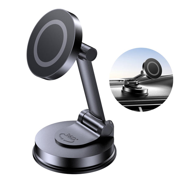 For Magsafe Car Mount, Car Phone Holder for Dashboard, 360Â° Rotatable Magnetic Phone Holder for Cars, Strong Adhesive, Sturdy Metal Mount,