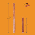 Cowdog Chews Beef Bully Stick: Odor-Free, Fully Digestible Beef Collagen Chews (5-7", 10 Count) - Natural, Grain-Free, Long-Lasting Collagen Bully
