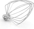 KN256WW 6 QT Wire Whip Stainless Steel for Kitchenaid Stand Mixer Accessory Replacement, Egg Cream Stirrer, Cakes Mayonnaise Whisk