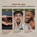 Gya Labs Sandalwood Beard Oil for Men Growth - 100% Pure Natural Beard Growth Oil for Men with Organic Argan & Jojoba - Moisturizes, Softens &