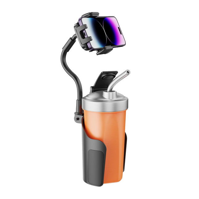 Cup Holder Phone Mount for Car, Universal 360Â° Adjustable Gooseneck Cell Phone Cup Holder Expander for Car Truck Compat