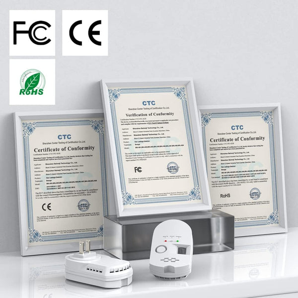 Natural Gas Leak Detector, Plug-In Propane Natural Gas Detector for Home Kitchen RV, Combustible & Explosive Gas Alarm for LPG, LNG, Methane