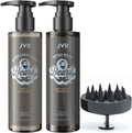 JVR Beard Wash and Beard Conditioner for Men, Beard Shampoo Cleanse and Reduces Frizz, Soften & Strengthens, Organic with Coconut, Aloe, Provides