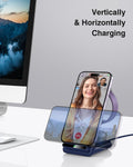 Wireless Charging Station,3 in 1 Wireless Charging Stand Made for Apple Watch Ultra 10 9 8 7 6 SE 5 4 3,Fast Wireless Charger Made for Iphone