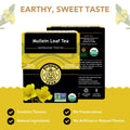 Buddha Teas - Mullein Leaf - Organic Herbal Tea - for Health & Wellbeing - with Antioxidants, Minerals & Vitamin C - Caffeine Free - 100% Kosher &