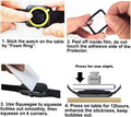 3D Smart Watch Screen Protectors Compatible with Jeejtek OYV TGW101 1.83â, and Faweio IDW26 1.83â, 3 Piece, Full Coverage