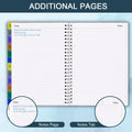 2025-2026 Planner - Weekly & Monthly Planner Runs Jul 2025 to Jun 2026, 6.25" X 8.25", 12 Monthly Tabs, 14 Notes Page, Plastic Pocket, Flexible