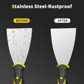 Putty Knife, 4Pcs Spackle Knife Set (2, 3, 4, 5 In), Stainless Steel Paint Scraper, Taping Knife Tool for Repairing Drywall, Removing Wallpaper,
