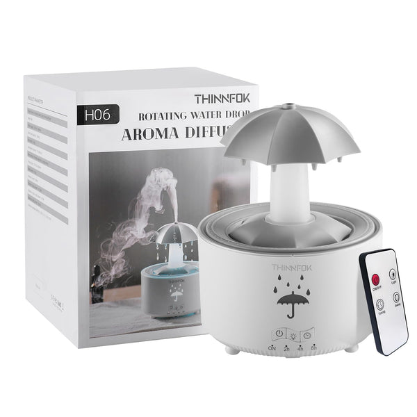 Humidifiers for Bedroom,Aromatherapy Essential Oils Diffuser,Quiet Ultrasonic Clouds and Cool Mist Humidifier, 7 Colors Breathing LED