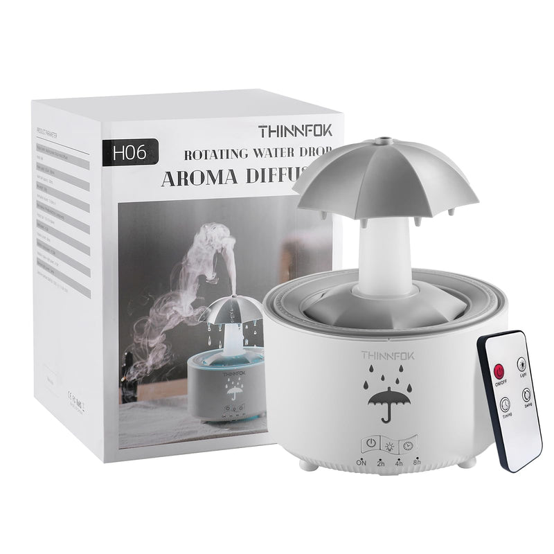 Humidifiers for Bedroom,Aromatherapy Essential Oils Diffuser,Quiet Ultrasonic Clouds and Cool Mist Humidifier, 7 Colors Breathing LED