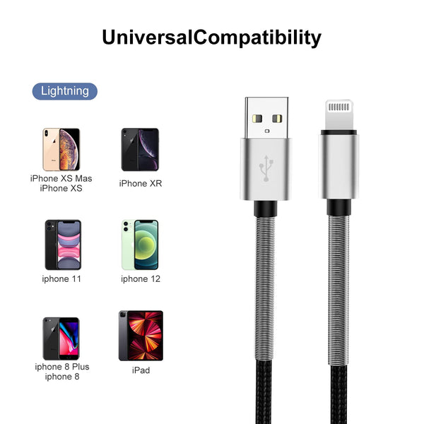 Cabepow 15 FT Extra Long Iphone Charger Cord,[Apple Mfi Certified] Long Apple Lightning Cable 5M,2.4A Nylon Braided Iphone Fast Charging Cord for