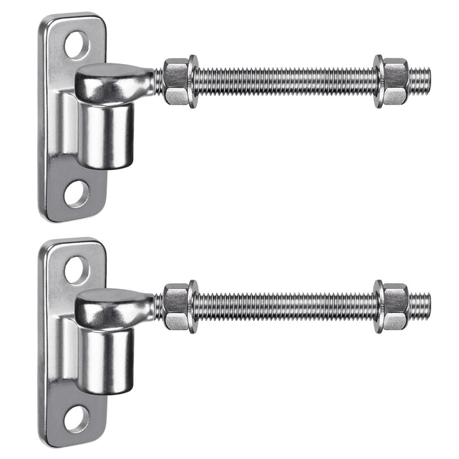 304 Stainless Steel Heavy Duty Gate Hinges, 6'' J Bolt Gate Hinge with Dia M12, 4Pack Welded Hinge for Farm Gate, One Pi