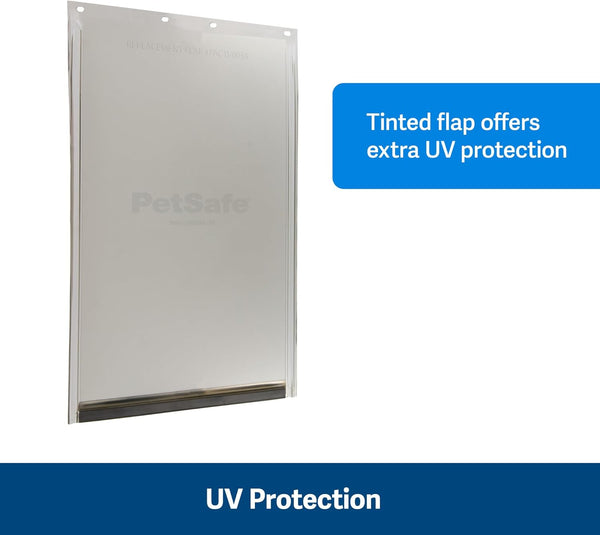 PetSafe Original Replacement Flap - Doggie Door Vinyl Replacement Flap for Sliding Glass Pet Door - Durable & Made with Non-Toxic Materials - 16