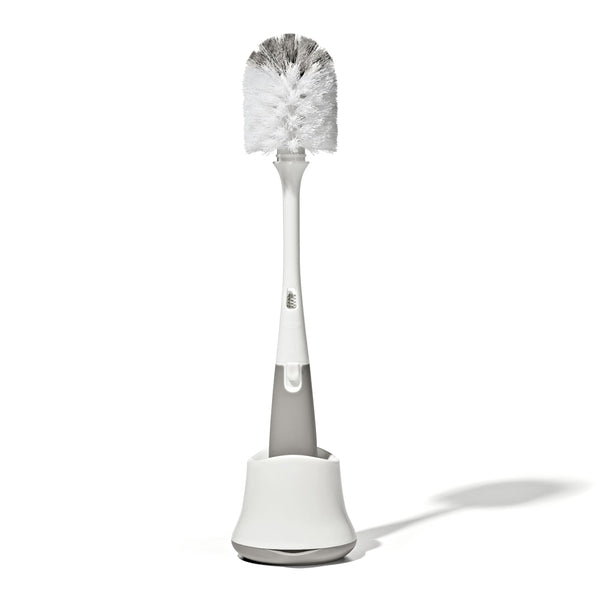 OXO Tot Bottle Brush with Nipple Cleaner and Stand - Gray