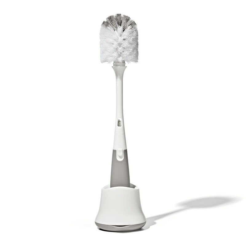 OXO Tot Bottle Brush with Nipple Cleaner and Stand - Gray