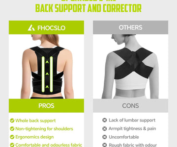 Back Brace Posture Corrector for Women and Men, Full Back Support Straps Straightener, Hunchback Improve Posture-Shoulde