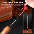Cigar Punch Multitool 4-In-1 Cigar Draw Enhancer Tool, Twin Needle, Retractable and Screw Out Cigar Double End Punch-2 Size Blades Cigar Hole