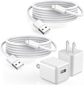 Iphone Charger,2Pack 6FT USB Wall Charger Fast Charging USB Cable Charging Cube Travel Plug Block with 6Foot Fast Cuble Lightning Cable Cord for