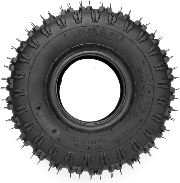 FVRITO 2 Pack of 4.10-4 410-4 4.10/3.50-4 Tire with Inner Tube for Lawn Mowers Garden Rototiller Snow Blower Mowers Hand Truck Wheelbarrow Go Cart