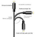 Iphone Charger, 5 Pack 3/3/6/6/10FT Apple Mfi Certified USB Lightning Cable Nylon Braided Fast Charging Cord Compatible for Iphone