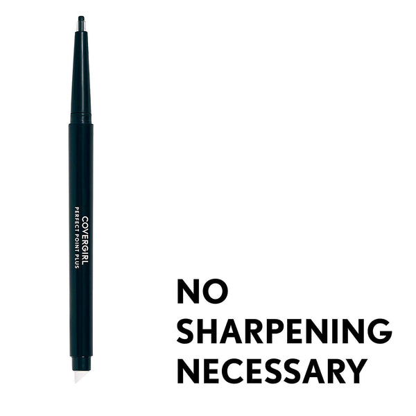 Covergirl Perfect Point plus Self-Sharpening Eyeliner Pencil, Black Onyx, Pack of 2 (Packaging May Vary)