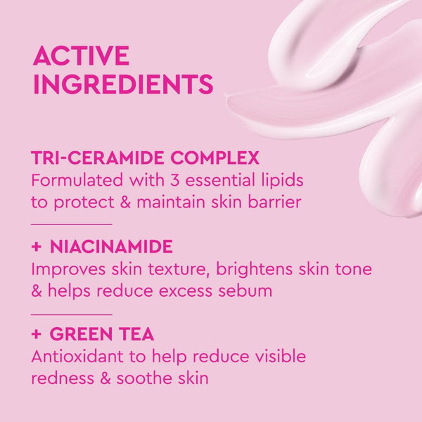 BYOMA Moisturizing Gel Cream - Barrier Repair Cream/Gel Face Lotion with Niacinamide and Green Tea - Ceramide Face Moisturizer for Dry Skin -