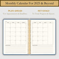 Undated Daily Planner - Time Blocking Planner & ADHD Planner. to Do List, Hourly Schedule, Daily and Monthly Agenda. Time Management &
