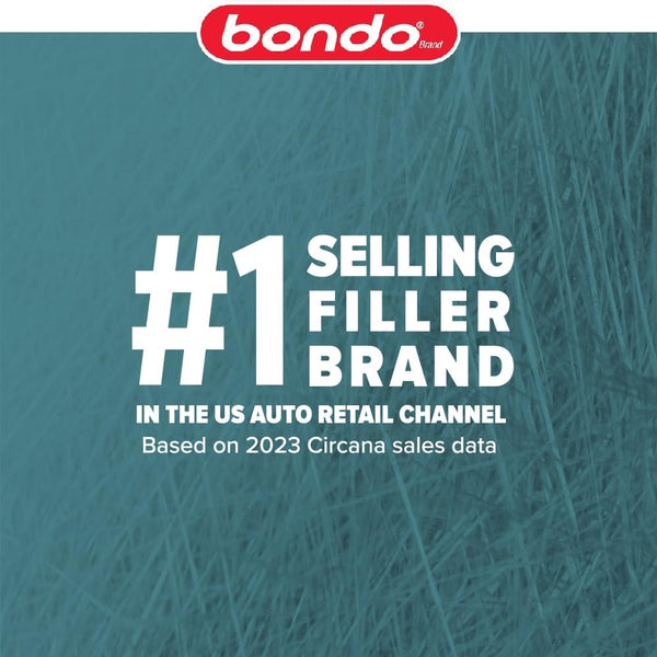 3M Bondo Short Strand Fiberglass Reinforced Filler 21 Oz (595.34 G) with Bondo Cream Hardener 0.5 Oz (14G), Repair Holes up to 0.5 IN, Waterproof
