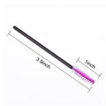 200 PCS Disposable Eyelash brush Mascara Wands Spoolies for Eye Lash Extension, Eyebrow and Makeup (Black&Rose red)